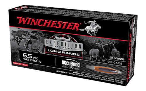 Ammunition Winchester Ammunition Big Game Long Range WIN 6.5PRC 142GR ACCUBOND LR 20/200
